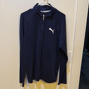 Puma Dark Blue Quarter-Zip Top